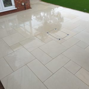 Wet Mint Indian Sandstone Patio Pack - Smooth Finish