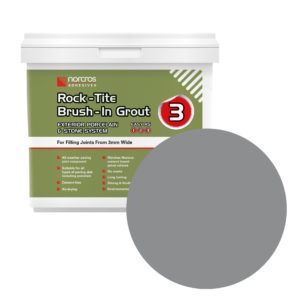 Norcros Rock-Tite Outdoor Brush in Grout 15kg - Steel Grey