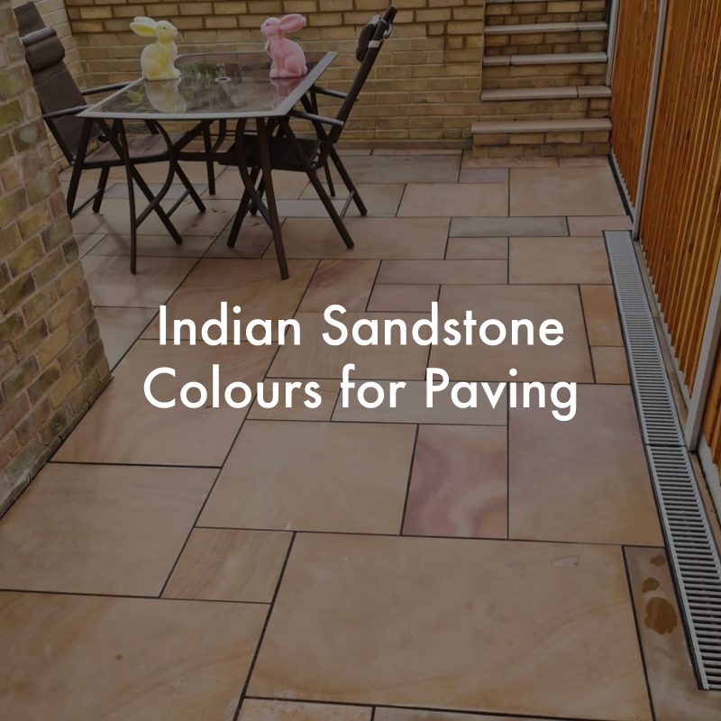 indian sandstone colors for paving
