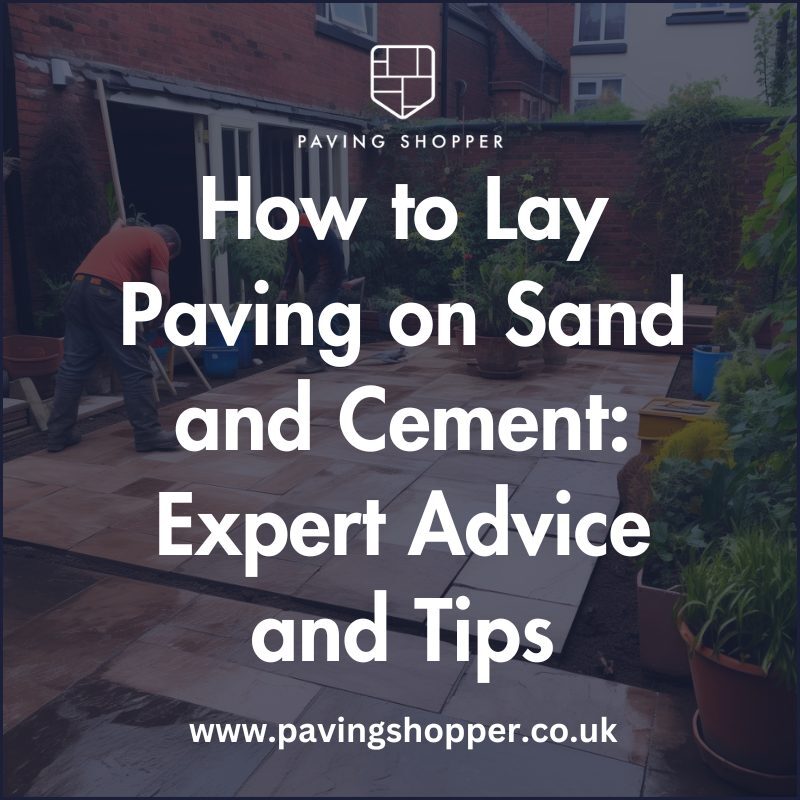 How to lay paving on sand and cement